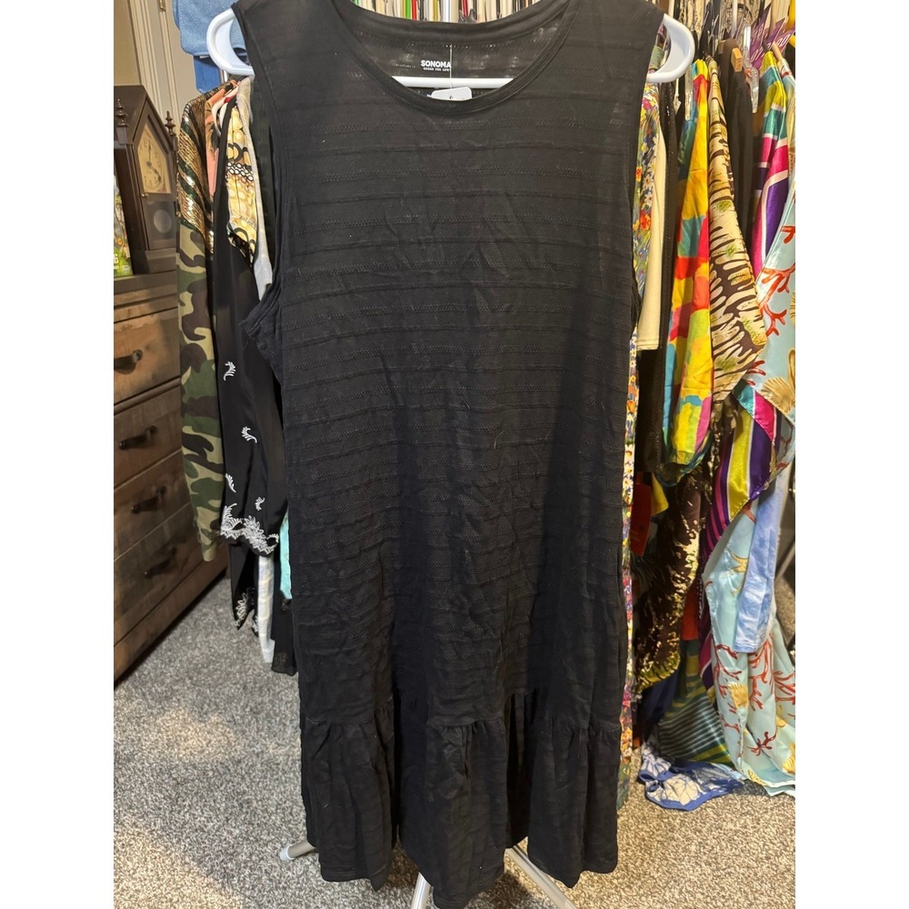 081 Sonoma black dress - L